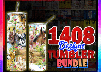 1408-Huge Tumber Bundle 20oz Skinny Straight & Tapered Bundle, Bundle Template for Sublimation, Full Tumbler, PNG Digital Download 1000796046