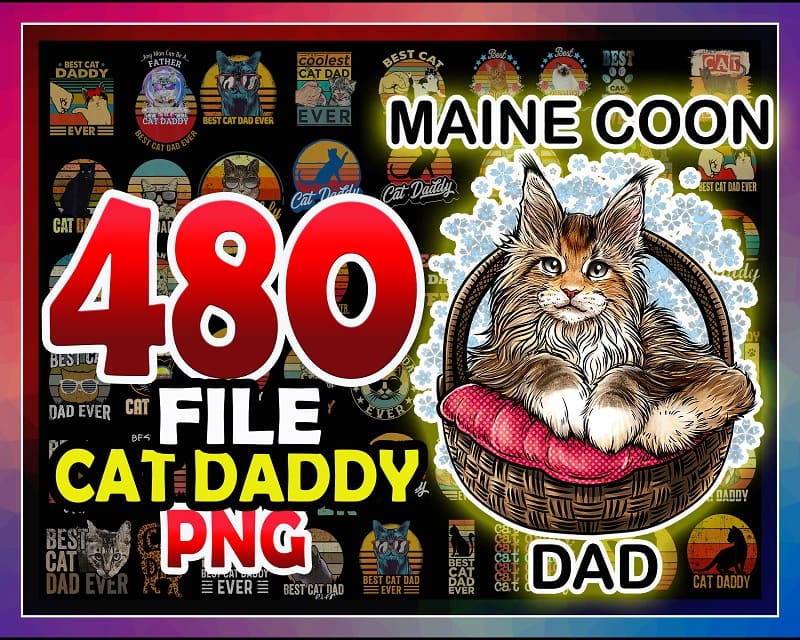 https://svgpackages.com 480 Cat Dad Png, Cat Daddy Png, Funny Cat Dad Png, Best Cat Dad Ever PNG, Cat Gift, Cat Dad Father’s Day Gift, Cat Dad File Instant Download 986942212
