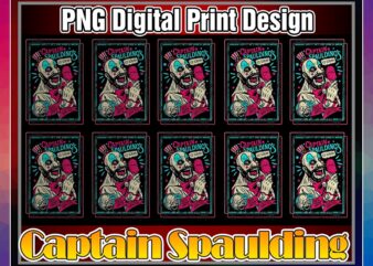 Captain Spaulding, Horror Halloween png, Printable Captain Spaulding T-shirt, digital design sublimation, Png Digital Print Design 1038316218