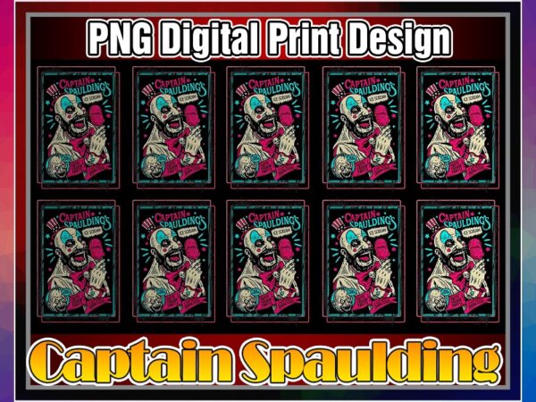 Captain spaulding, horror halloween png, printable captain spaulding t-shirt, digital design sublimation, png digital print design 1038316218