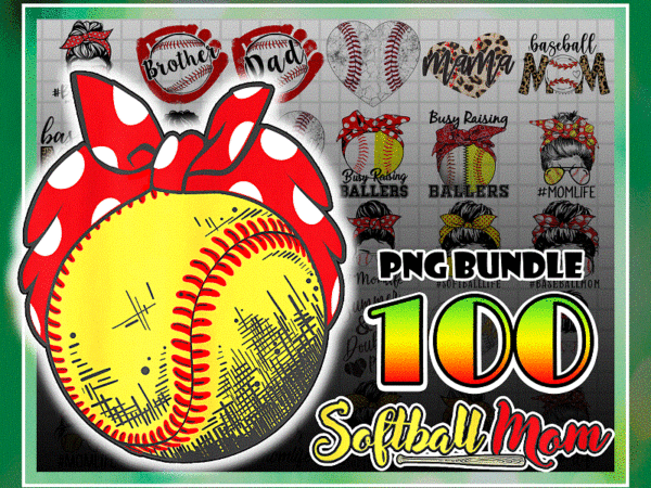 Https://svgpackages.com combo 100 softball mom png bundle, sports png, hand drawn png, softball mama, digital artwork, sublimation design, digital download 996336514