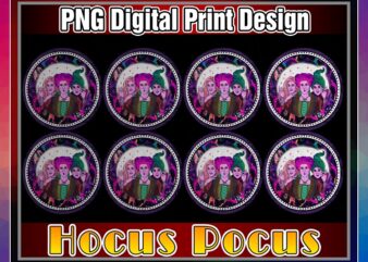 Hocus pocus halloween circle png, Hocus pocus Png printable T-shirt, digital design leopard sublimation, Png digital print designs 1051167769