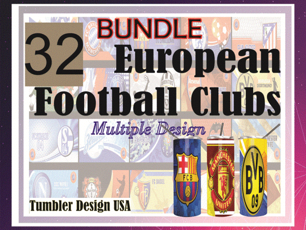 Combo 32 european football clubs multiple designs, 20oz skinny straight,template for sublimation,full tumbler, png digital download 1014533239 Combo 32 european football clubs multiple designs, 20oz skinny straight,template for sublimation,full tumbler, png digital download 1014533239