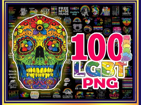 Https://svgpackages.com 100 lgbt pride png bundle, lgbt lip png, flag lgbt png, rainbow png, bisexual lesbian png, be proud be fabulous, gay png, digital download 996289213 graphic t shirt