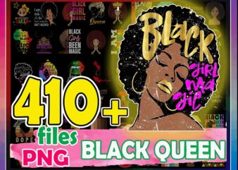 https://svgpackages.com 410 Black Queen Bundle PNG, Afro Clipart, Melanin PNG, Black Girl Magic, Strong Black Queen PNG, Black Pride, Afro Women, Digital Download 996868602 graphic t shirt