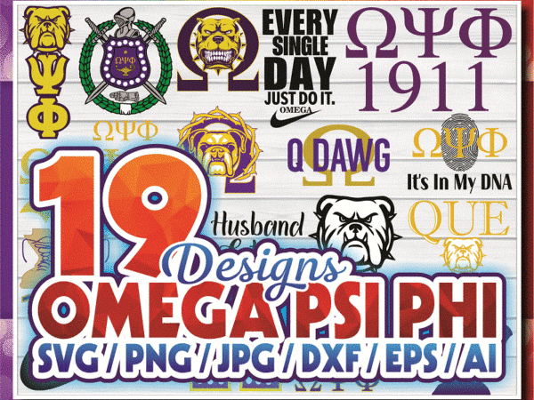 19 designs omega psi phi svg bundle, omega psi phi svg, png and jpeg file formats, fraternity digital downloads 899778364