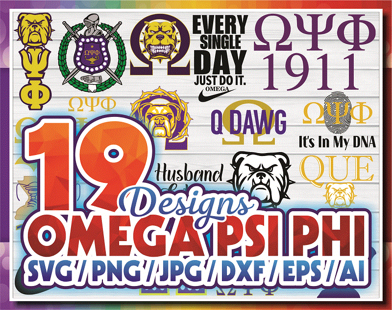 19 Designs Omega Psi Phi Svg Bundle, Omega Psi Phi SVG, PNG and JPEG file formats, Fraternity Digital downloads 899778364