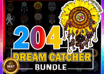 https://svgpackages.com 204 Designs Dream Catcher PNG Bundle, Dreamcatcher PNG, BOHO Style Design| Sublimation File, Dream Catcher Native American, Instant Download 999671722