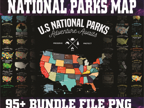 95+ designs national parks map png, national park gift, usa travel map, national parks map,national park travel, instant download 1005405006