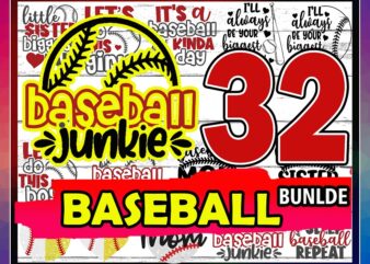 Baseball bundle SVG, Baseball Junkie Svg, Love Baseball, Baseball Fan Svg, Baseball Mom SVG, It’s a Baseball Kinda Day, Printable Baseball 707852096 t shirt template