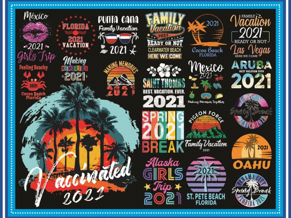 Vacation png bundle, family vacation, family summer vacation, spring break png, beach vacation png, quarantine vacation png, vintage beach 1000379633 t shirt vector art