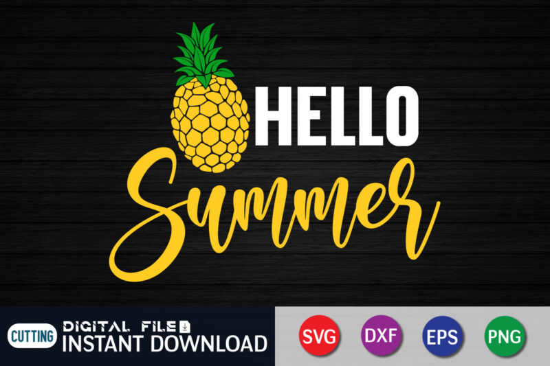 Hello Summer SVG Cut, Summer shirt, Summer svg quotes, summer SVG Bundle, beach life shirt svg, summer t shirt vector graphic, summer t shirt vector illustration, Summer Cut File, summer