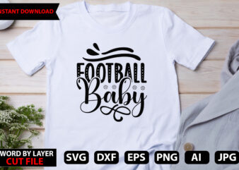 Football Baby vector t-shirt design