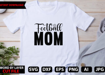 Football Mom vector t-shirt design