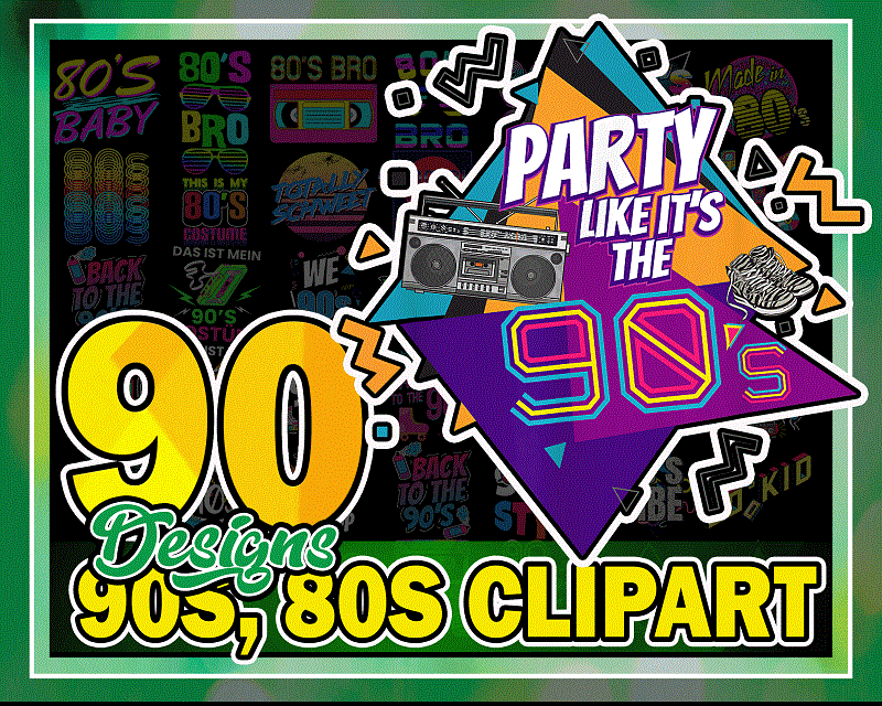 90 Designs PNG Bundle, 90s, 80s Clipart, Neon 80s Clipart, 1980, 1990 Retro, Neon, Digital Graphics, 80s Party, I Love 80s, best bundle, Digital Download 1005923935