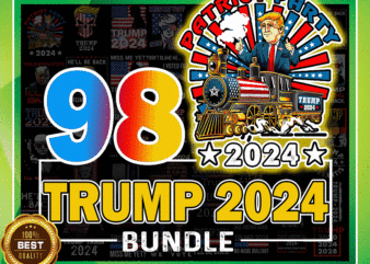 https://svgpackages.com 98 Designs Trump 2024, Trump 2024 PNG, Sublimation Design, Sublimation Download, Election 2024 Sublimation, Election 2024, Trump Cut file 1006742590