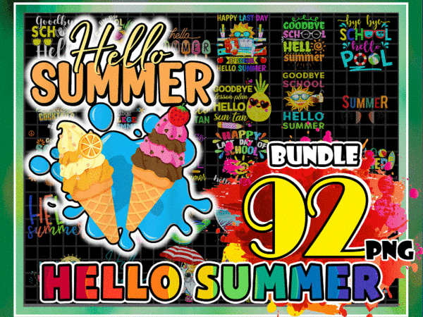 Https://svgpackages.com bundle 92 designs hello summer png, summer vibes, beach, gnome summer, funny summer, sublimation, summer vacation, digital download 1006797175