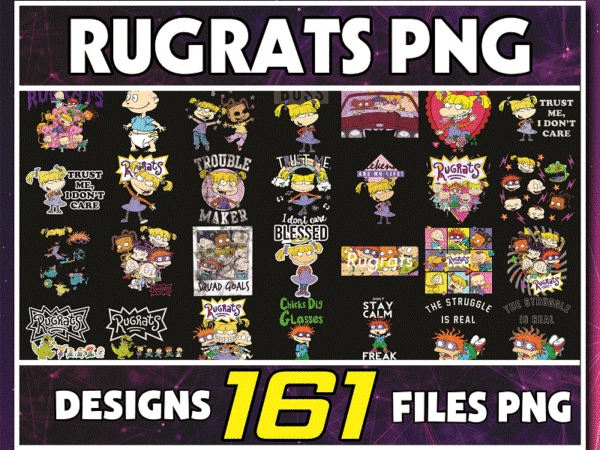 Https://svgpackages.com combo 161 rugrats png bundle, rugrats friends, tommy chuckie finster, nickelodeon, tumbler, decal, sublimation rugrats, digital download 1006831737 graphic t shirt