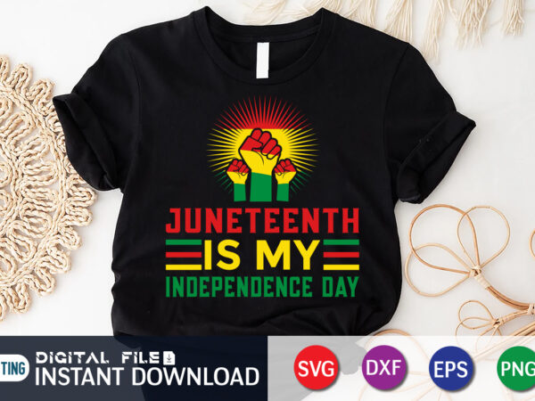 Juneteenth is my independence day svg shirt, juneteenth shirt, free-ish since 1865 svg, black lives matter shirt, juneteenth quotes cut file, independence day shirt, juneteenth shirt print template, juneteenth vector