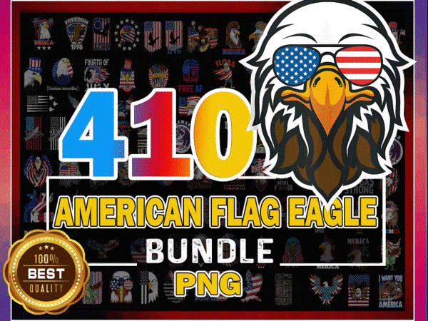 Https://svgpackages.com 410 american flag eagle png bundle, eagle behind usa flag, patriotic military, veteran png, eagle lover gift, american flag,digital download 1007227130 graphic t shirt
