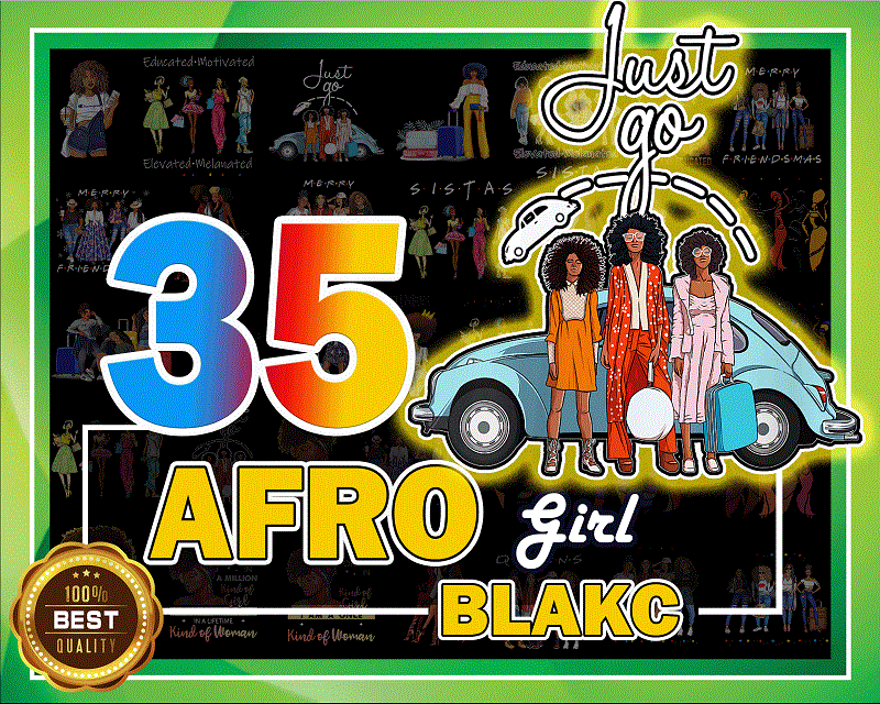 35 Afro Black Girl PNG Bundle, Afro girl PNG , Girl’s Trips, Catch Flight not Feeling, Black Sistas, Black Queen, Black Women, Black Beauty 1008982539