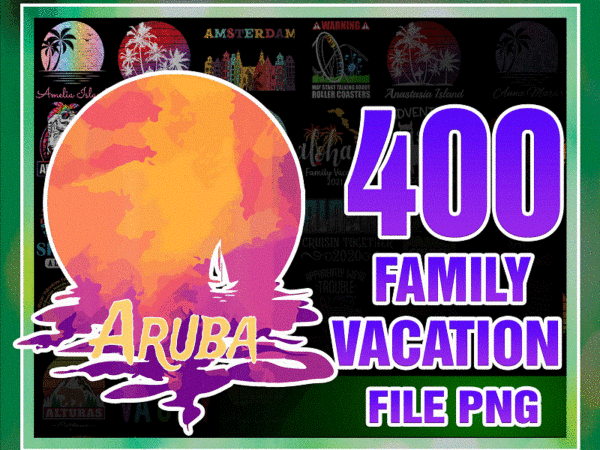 Https://svgpackages.com 400 designs family vacation png bundle, summer beach vacation 2022, family spring break, vacation, family member, summer, digital download 1011273814