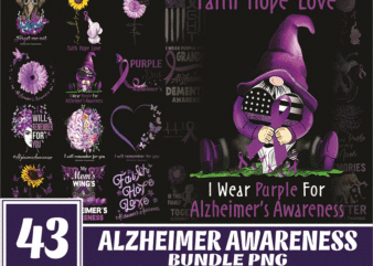 https://svgpackages.com Bundle 43 Alzheimer Awareness Png, Awareness Elephant Purple Png, I Will Remeber For You Png, Foget Me Not Png, Alzheimers Warrior Png, Alzheimers Png 1012552798 graphic t shirt
