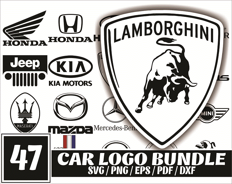 Bundle Car Logo svg big, Car Logo png, Car Decal  svg png, Auto Sticker logo, Car Sticker logo images for Cricut Silhouette, Instant  download 1012848085 - Buy t-shirt designs