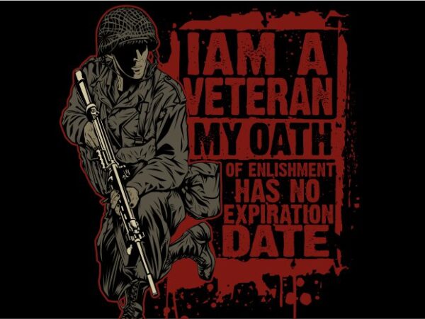 I’m veteran t shirt design for sale