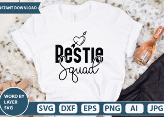 Bestie Squad vector t-shirt design