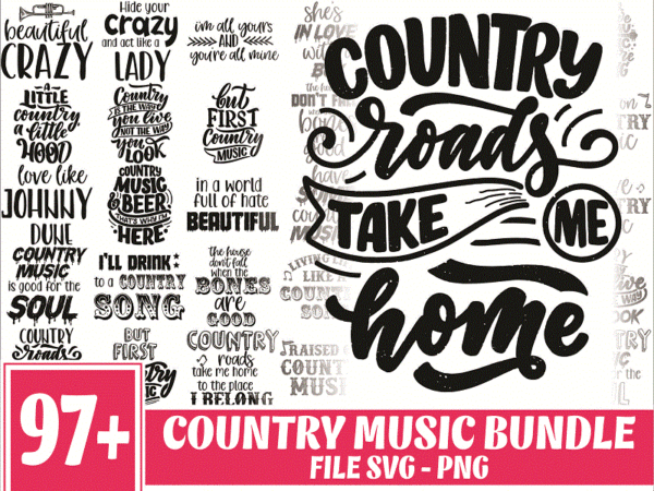 Https://svgpackages.com bundle 97 country music svg/png files for cricut, country music svg, music svg bundle, music svg shirt, music lovers svg, instant download 1015565186 graphic t shirt