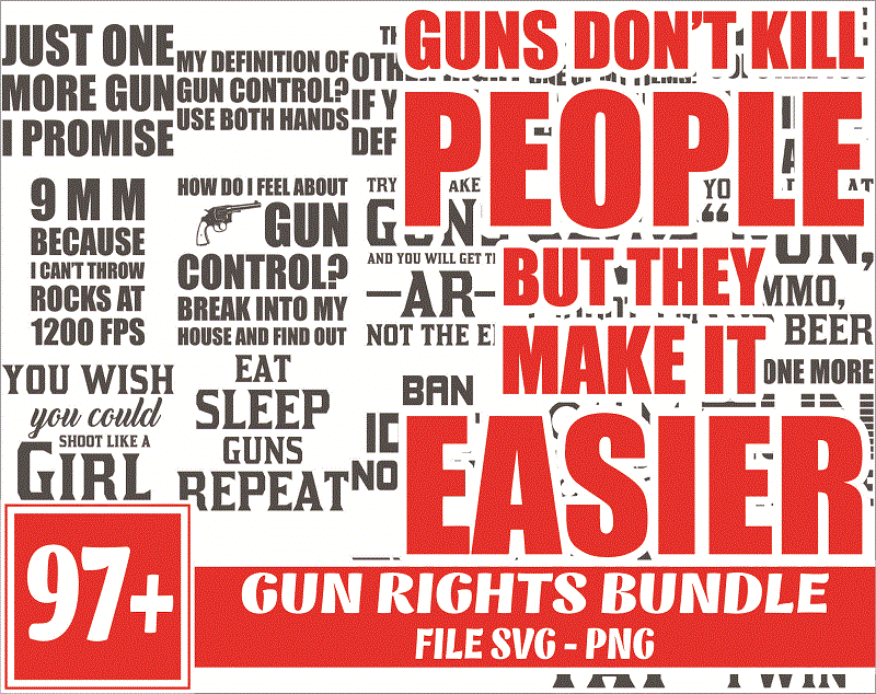 Bundle 100 Gun Rights SVG/PNG Bundle, Funny 2nd Amendment SVG Bundle, Patriotic svg, Instant Download 1017630464