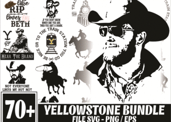 Bunde 70+ Yellowstone svg, Yellowstone SVG, PNG, DXF, Yellowstone svg cut fies, Yellowstone Cipart, MusicArtStore Digital Download 1019134239