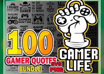 https://svgpackages.com 100 Gamer Quotes Bundle, Gamer svg, Funny Game Sayings , Game Lover, Enjoy The Game, Best Gamer, Game Zone, Svg Png Files, Digital Download 997646503 graphic t shirt