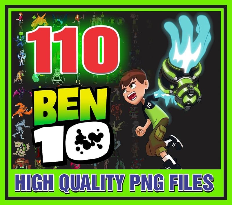 Ben 10 Printable Svg Bundle Ben 10 Unisex T-shirt PNG 7 -  Israel