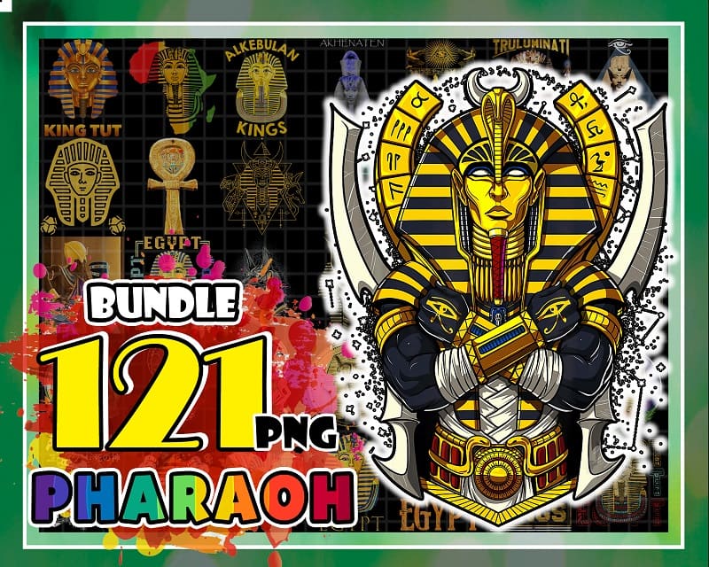 121 Designs Pharaoh PNG Bundle, Tutankhamun, Cleopatra png, Dyramid png, Egyptian bundle, Ancient Egypt, Symbols Pharaohs, Digital download 1018488197