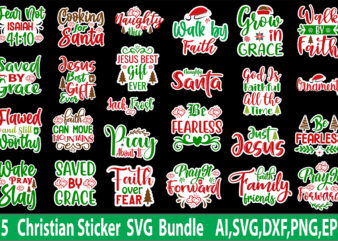 Christain sticker svg bundle
