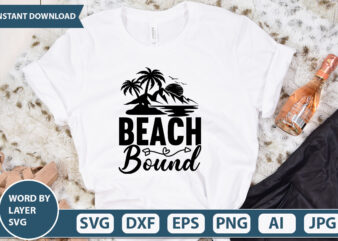 Beach Bound vector t-shirt design