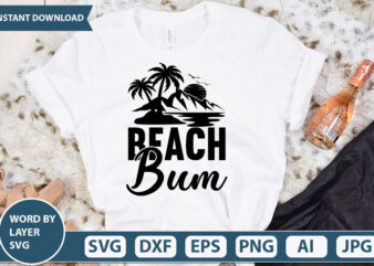Beach Bum vector t-shirt design