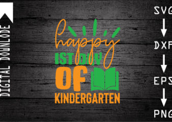 happy 1st day of kindergarten graphic t shirt