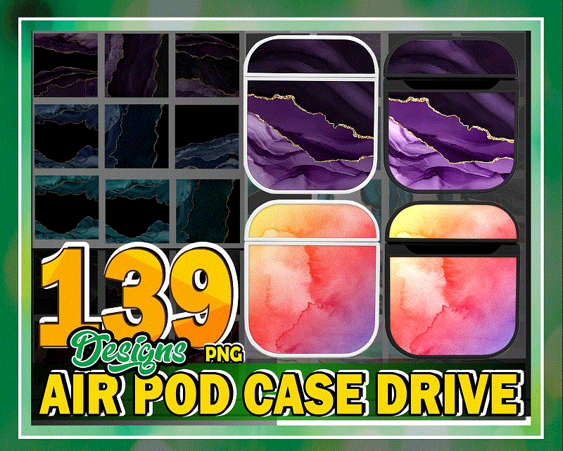 Combo 139 Designs Air Pod Case Drive, Sublimation, PNG Files, PNG Bundle, Digital Downloads 953515844