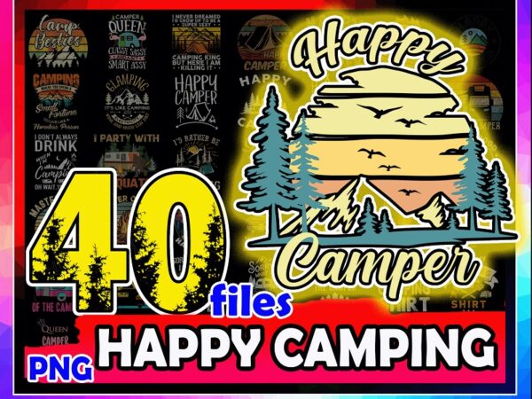 Https://svgpackages.com 40 designs happy camping png bundle, happy camper png, queen of camper, best campest png, truck camping png, camping lover, instant download 963420516