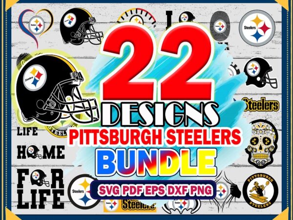 Https://svgpackages.com 22 pittsburgh steelers svg bundle, steelers svg, pittsburgh steelers logo, steelers clipart, football svg bundle, svg file for cricut 975128853 graphic t shirt