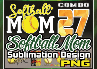 https://svgpackages.com Combo 27 Design PNG, Softball Mom Sublimation Design Downloads Funny Mom Bun Hair Sunglasses Headband Mom Life PNG, Commercial Use 976649946