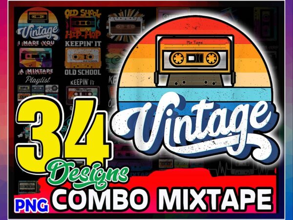 Https://svgpackages.com 34 designs vintage mixtape png, vintage retro mixtape, i made you a mixtape, old school hip hop, rock out png, never forget cool 80s 90s 976408560