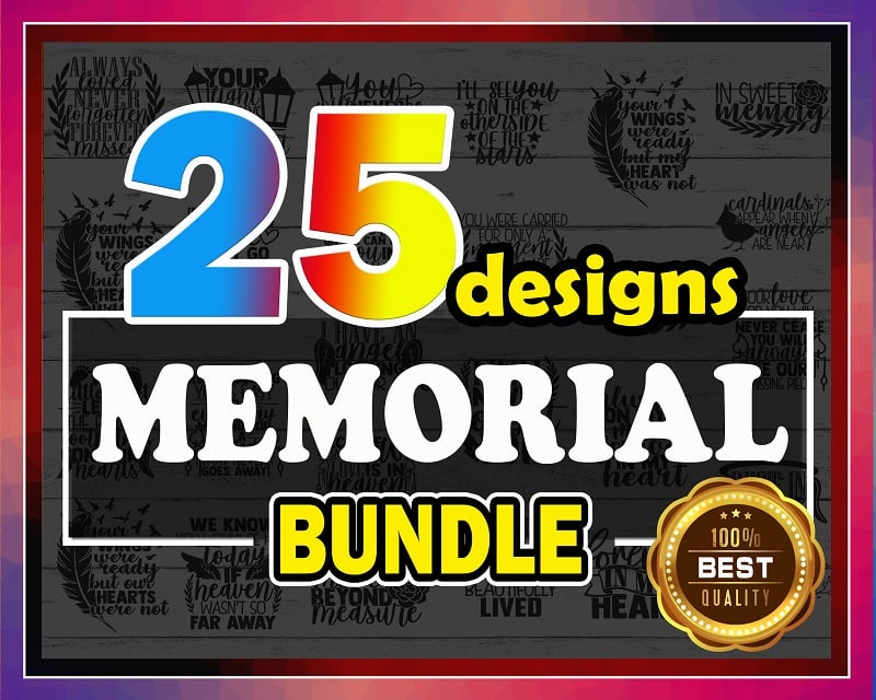 Memorial SVG Bundle, Memorial SVG Cut Files, Vector Clipart, In Memory Of, Memorial Decoration, Rip, Commercial Use, Instant Download 782857210