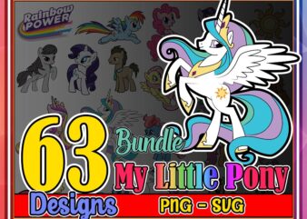https://svgpackages.com 63 Designs Pony Piece Bundle, Pack SVG PNG Cricut Twilight Sparkly Apple Jack Sweetie Pie Rarity Rainbow Dash Spike, Digital Download 977798724