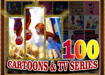 100 Cartoons & TV Series Multi Styles Bundle Designs, Straight Tapered, Template For Sublimation, Full Tumbler Wrap, PNG Digital Download 1000618922