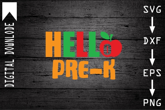 Hello pre-k graphic t shirt