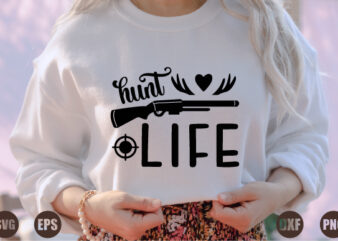 hunt life graphic t shirt